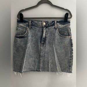 Distressed denim skirt, Wild Fable size large